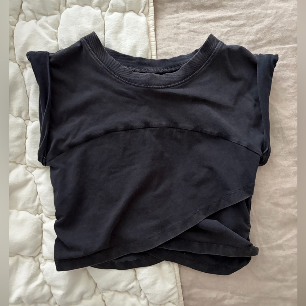 Free People Movement Hot Shot Crossover Top in Black - Picture 2 of 4